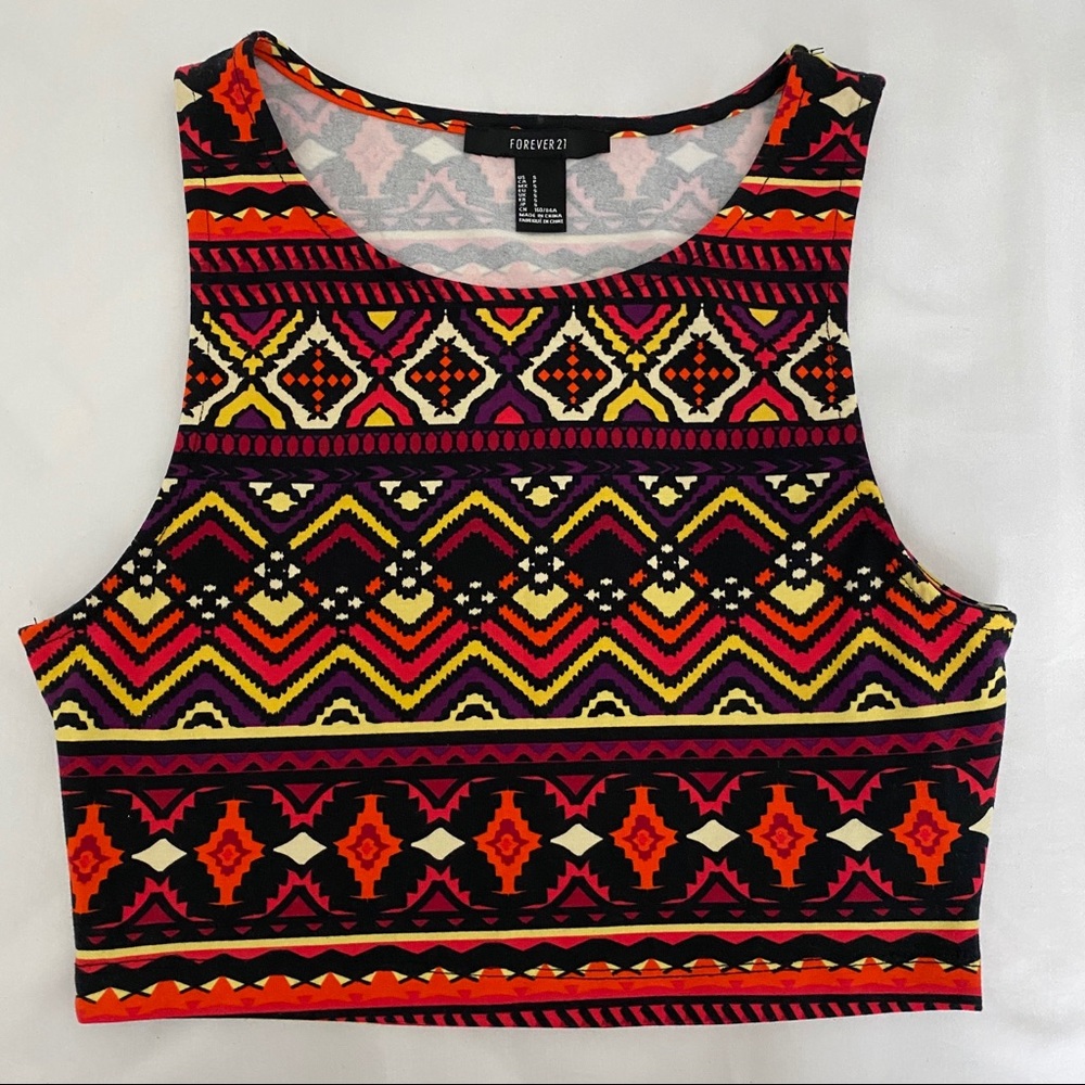 Sleeveless crop top